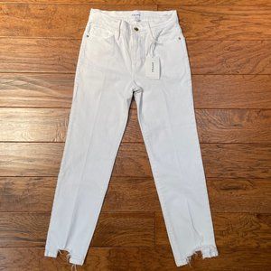 Frame Le Nouveau Straight Jean, sz 24, white NWT
